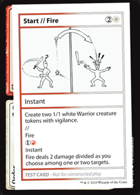 ■エンブレムあり■《Start+Fire(Play Test Card)》[Mystery Booster Playtest Cards] 分R
